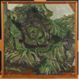 Valerie WILSON nee Knight (1950-2004) Cabbage, Still-life Oil on canvas Signed,