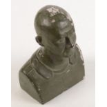 A composition bust of footballer Fabien Barthez,