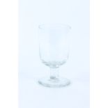A glass rummer, 19th century, height 13.5cm. Condition report: No condition issues.