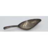 A George lll beaded Old English pattern caddy spoon, the bowl in the form of a tealeaf, London 1800.