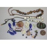 A collection of Leach beads etc from the estate of Trevor Corser.
