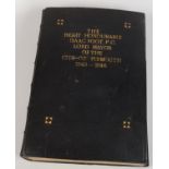 A black leather scrapbook, gilt lettering 'The Right Honourable Isaac Foot, P.C.