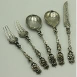 A pair of continental silver spoons,