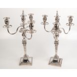 A pair of good Victorian Adams style candelabra by Joseph and Horrace Savory for the Goldsmiths