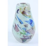 A Peter St Claire studio glass vase, signed, height 21cm.