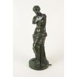 An Italian bronze figure of Venus de Milo, signed A.