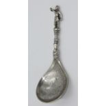 A Scandinavian silver spoon in Renaissance style, 43g.
