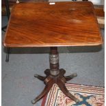 A mahogany occasional table, early 19th century,