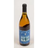 A bottle of 'WO's & Sgt's Mess 22 Special Air Service' chardonnay.