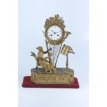 A good French Empire ormolou clock, the white enamel dial signed 'Philippe Duboia au Locle',