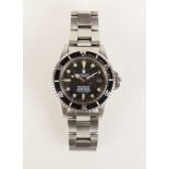 A Rolex Sea-Dweller Oyster Perpetual Date stainless steel wristwatch with black dial,