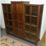 An oak Cotswold style bookcase,