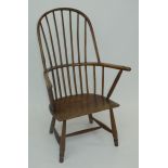 An early 19th century West Country stickback armchair.