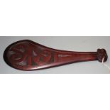 A carved Maori club or mere, length 36cm.