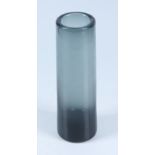 A Holmegaard cylindrical Per Lutken vase, signed and dated 1961, height 17.5cm.