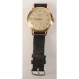 A Benson gold cased gentleman's wrist watch.