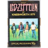 A 'Led-Zeppelin At Knebworth 1979' official programme.