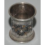 An impressive south east Asian enamelled silver cuff bangle. Condition report: 130g.