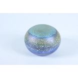 A Norman Stuart Clarke art glass paperweight, signed and dated, height 7.5cm, diameter 10cm.