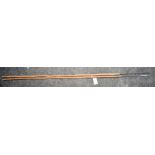 A pair of bushman's spears purchased in Ghanzi, Botswana in 1976, length 130cm and 132cm.