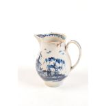 A Liverpool pearlware jug, 18th century, height 9cm.