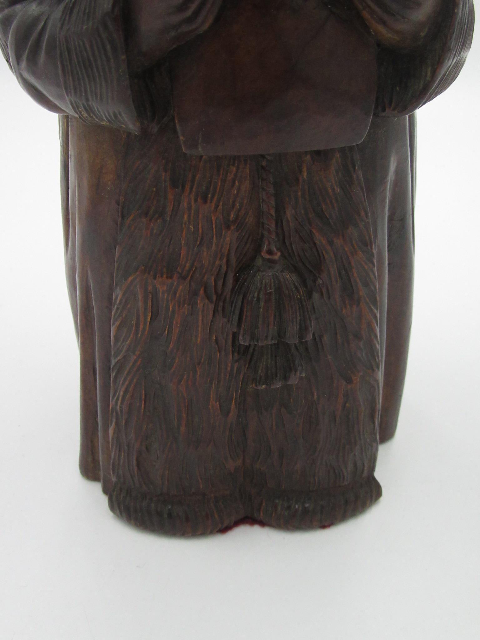 A Victorian carved wood tobacco jar, - Image 4 of 9