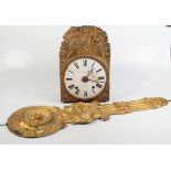 A French Comtoise type wall clock,