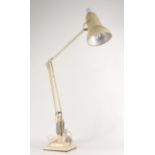 A white anglepoise lamp, fully extended height 90cm.