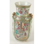 A Chinese canton vase, 19th century,