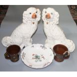 A pair of Victorian Staffordshire dogs,