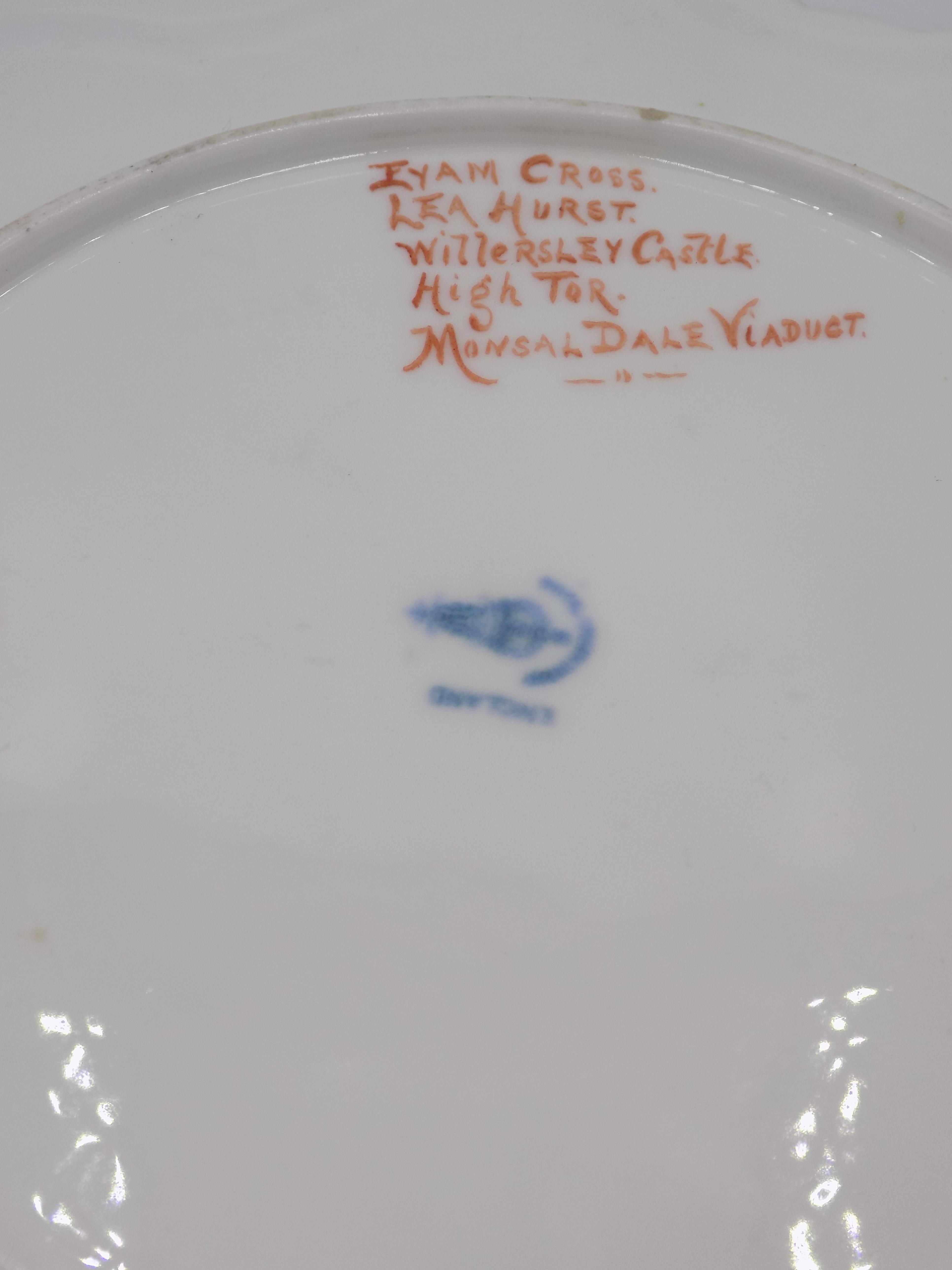 Two Derby plates, diameters 22.8cm and 21.2cm, two shallow bowls, diameters 22.4cm and 18. - Image 5 of 6