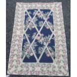 A Kashmir chainstitch rug,