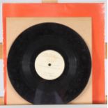 Vinyl record:- Jimi Hendrix - a rare 1960s acetate 10" record from the Stea-Phillips recording