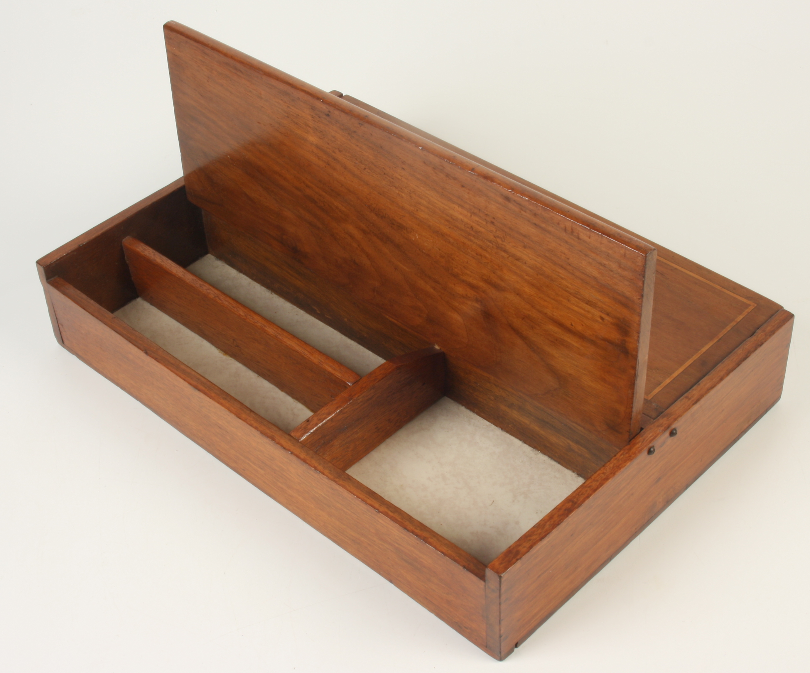 An inlaid mahogany cutlery tray, circa 1900, - Image 2 of 2