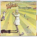 Vinyl records:- Five Genesis LP records - 'Nursery Cryme' CAS 1052 with textured sleeve and pink