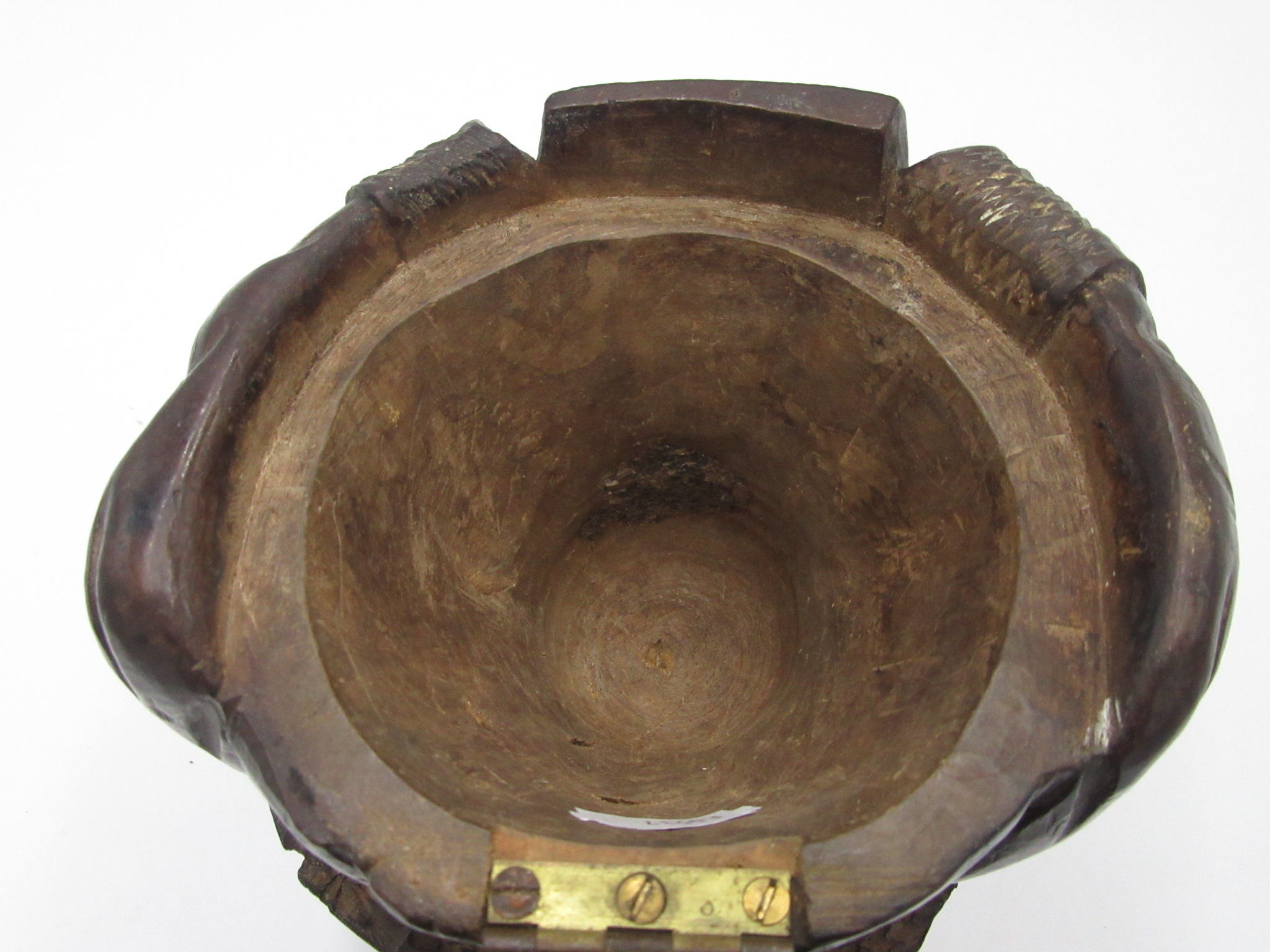 A Victorian carved wood tobacco jar, - Image 8 of 9