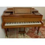 A John Broadwood & Sons mahogany case baby grand piano,