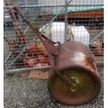 A large lawn roller by Follews and Bate, Manchester, roller width 63cm, roller diameter 60cm.