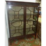 An Edwardian mahogany display cabinet,