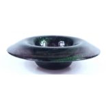 A medium dichroic glass bowl by Annette Meech (1948), signed and inscribed to the base,