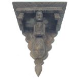 A carved wall bracket, height 43cm, width 33cm.