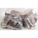 A large quantity of silver plated items.