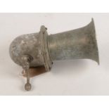 A nickel plated klaxon type car horn.