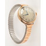 A lady's Benson 9ct gold cased wristwatch.