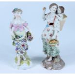 Two German porcelain figures.