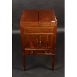 A mahogany commode, early 19th century,