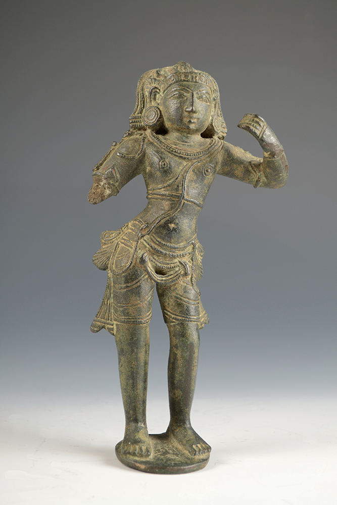 A bronze figure of a 'Tamil Shaiva Saint' or 'Follower of Shiva', South India, Chola period,