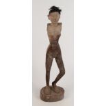 An eastern wooden female figure, height 63.5cm.