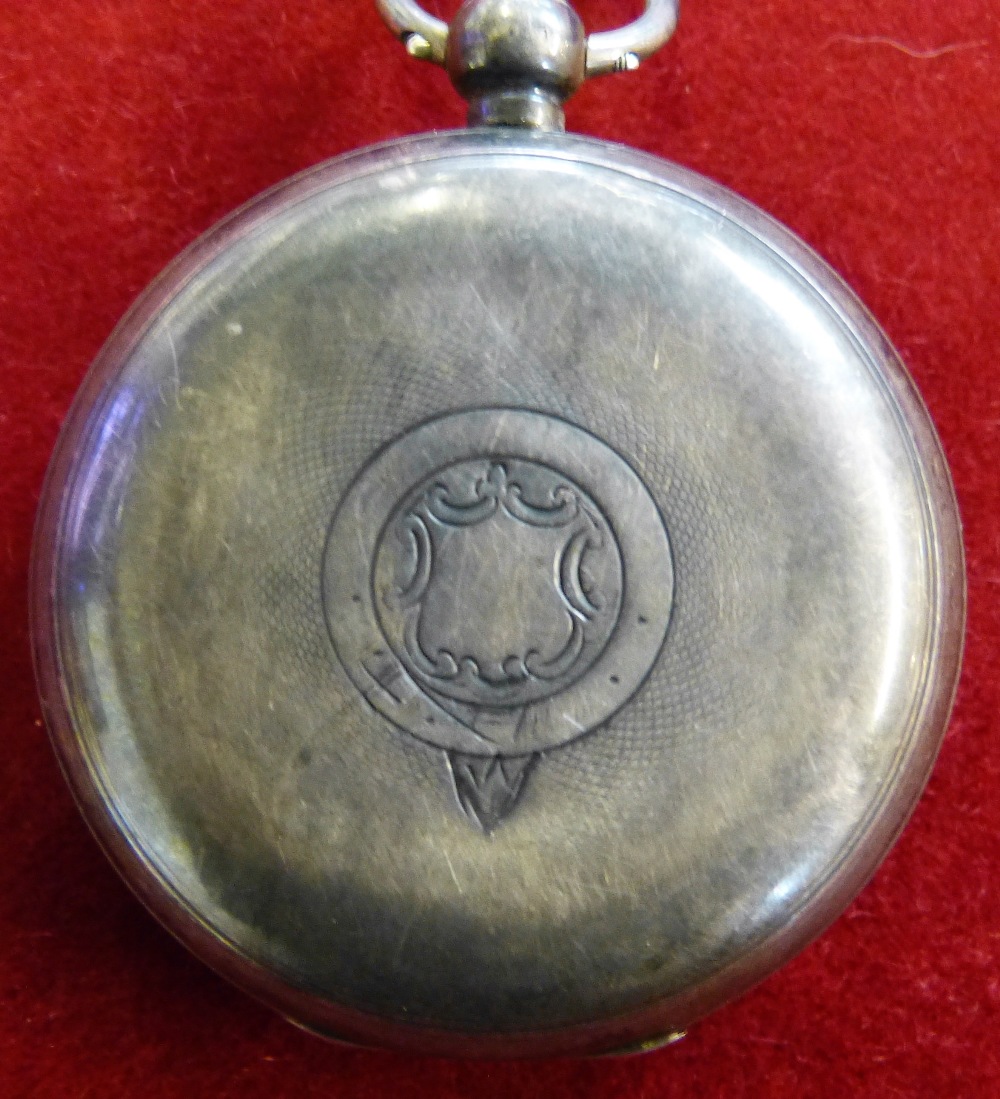 A Gentleman's silver cased pocket watch - Image 2 of 2