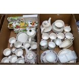Royal Doulton tea service, Royal Worcester ramekins and Portmeirion tableware (2)